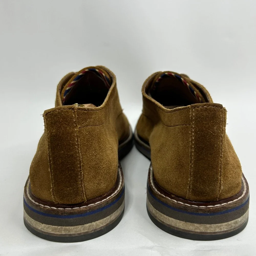 Bostonian Dezmin Plain Mens Tan‎ Suede Derby Oxford Shoes 11 Ortholite footbed